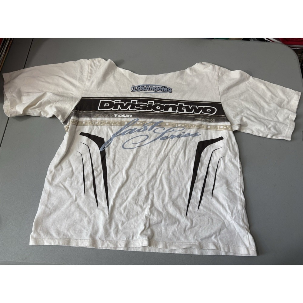 H&M Division Two Shoulder Cut Out Tshirt L Women's